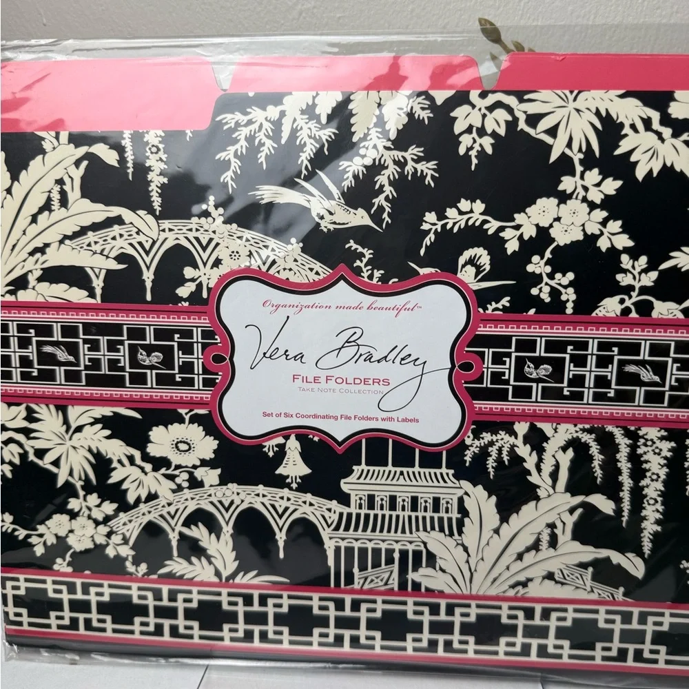 NWT Vera Bradley Imperial Toile File Folders Retired Pattern